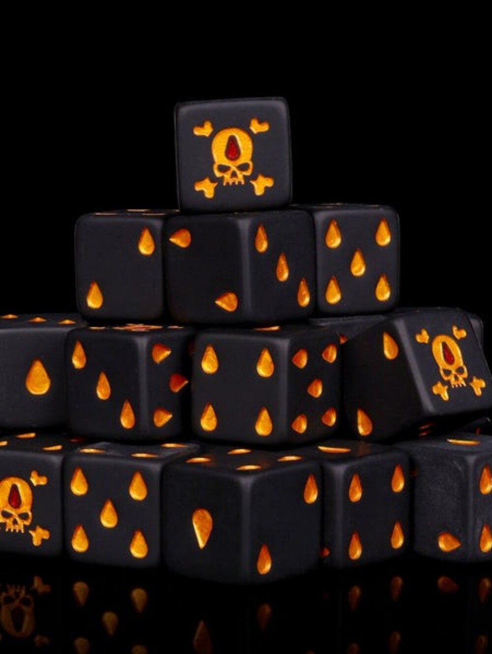 Death's Curse Baron Of Dice Premium Hand-Swirled Resin Dice 25 Pack